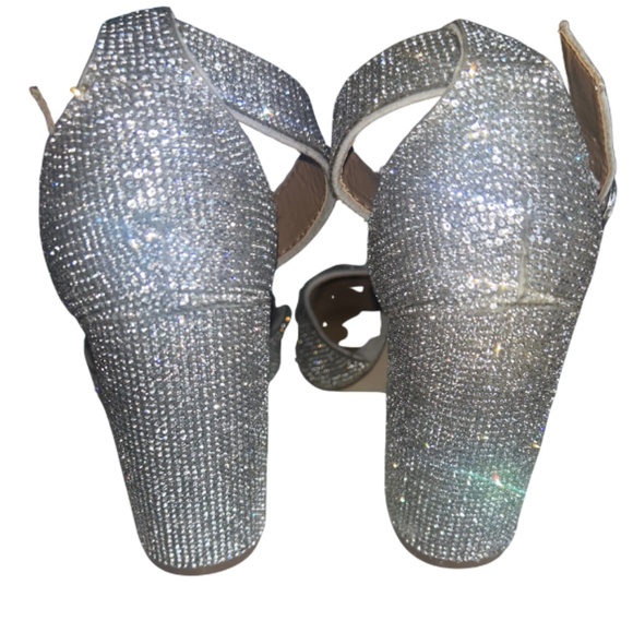 Madden Girl Sparkly Rhinestone Heels – 4” Chunky Hee - Picture 3 of 7